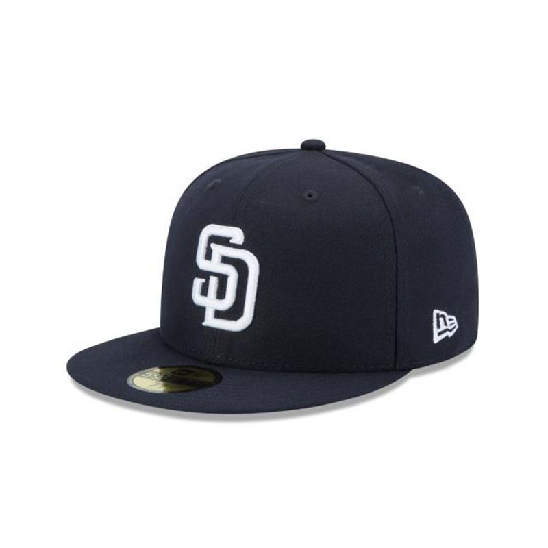 MLB San Diego Padres Basic 59Fifty Fitted (PRJ0078) - Blue New Era Caps